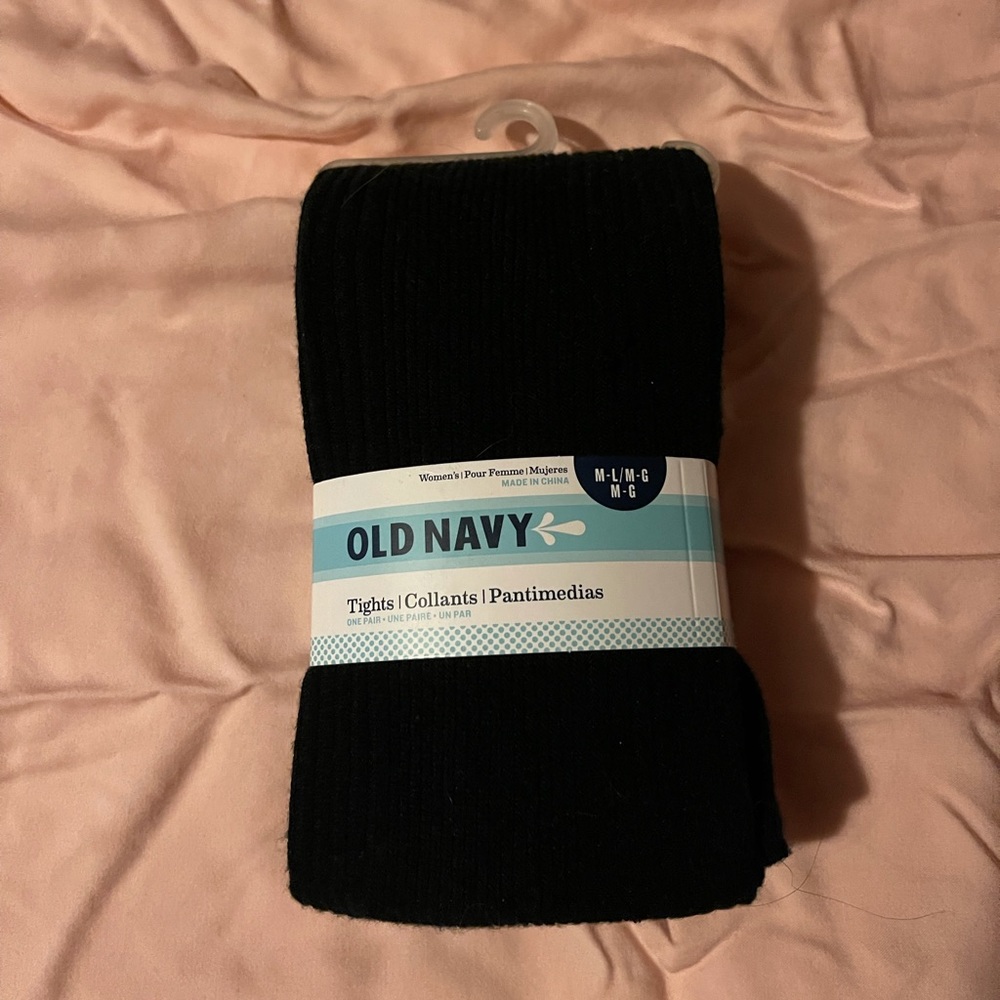 NWT womens old navy tights in black